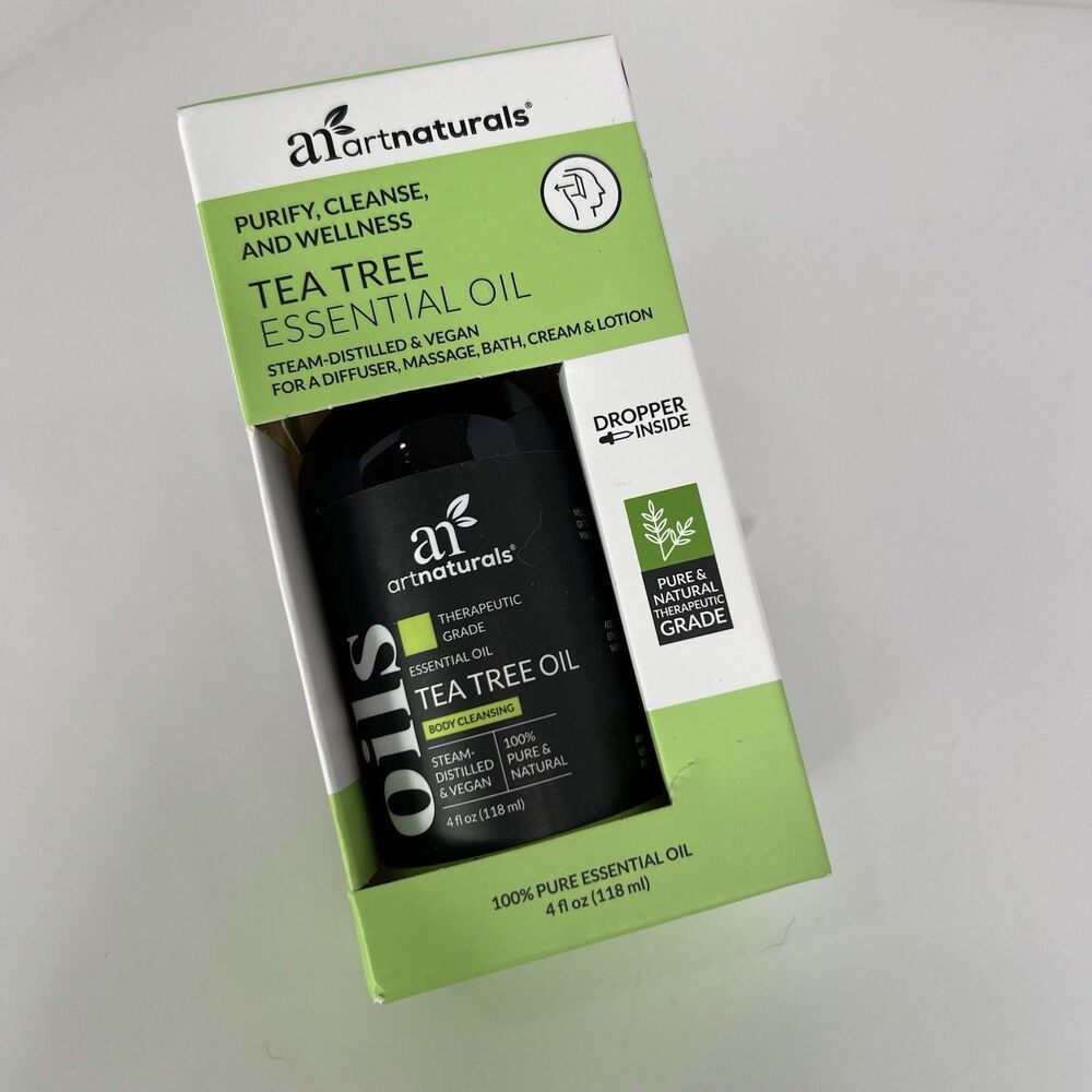 Art Naturals Pure Tea Tree Essential Oil Therapeutic Grade 4 Oz Skincare Massage